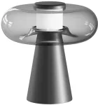 18W LED stalo &scaron;viestuvas, juodos/dūmų sp., 3000K, dimeriuojamas, 25277