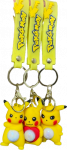 &Scaron;viečiantis Raktų pakabukas Pikachu, geltonas 3vnt