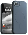 Mercury Pusiau silikoninis telefono dėklas iPhone 16e mėlynas su MagSafe
