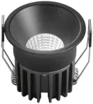 8W LED įleidžiamas &scaron;viestuvas QUARK, juodas, CCT