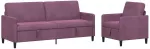 Sofa Sofos komplektas su saugojimu 2 vnt. Violetinė Poliesteris