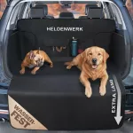 HELDENWERK universalus automobilio bagažinės apsauginis kilimėlis &scaron;unims, juodas