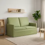 Dviejų vietų sofa &Scaron;viesiai žalia 130 x 81 x 82 cm Aksomas