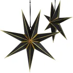 SASKA GIFT AND DECOR Popierinė dekoracija žvaigždė 45 cm 7 spindulių juoda SASKA GIFT & DECOR