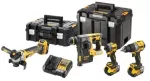DeWalt DCK429P3T-QW Rinkinys Combo DCD805+DCG405+DCH273+DCF850, 18V Juodas, Geltonas