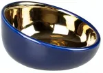 Duvo+ Duvo+ Stone Obliq dubenėlis &scaron;uniui Mėlynai-Złota 13cm 150ml