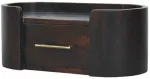 Artisan Furniture Valencia prie sienos montuojamas mango medienos naktinis staliukas