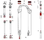 &Scaron;akės remonto komplektas RockShox Full