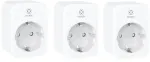 I&scaron;manios Wi-Fi rozetės 3vnt., 3680W 16A, su energijos matavimu, TUYA / Smart Life, WOOX