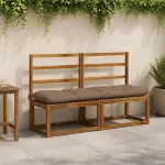 Suoliuko pagalvė VIANEN 100% poliesteris Taupe 140 x 40 x 12 cm