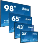 Monitorius iiyama ProLite LFDs LH5575UHS-B2AG, 54.6", 4K UHD, 500cd, TFT Screen, HDMI, RS232, Ekranas-Port, VESA 400x400mm, Juodas, QSG, Re