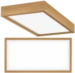 Led ąžuolinis plafonas 62x32cm 28w lubų &scaron;viestuvas medinis vir&scaron;tinkinis loft stiliaus