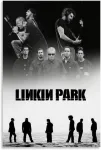 Sumooa Linkin Poster Park muzikos roko grupės vintažinis plakatas kambariui, esteti&scaron;kas drobės sienų menas, miegamojo dekoro plakatas 30 x 45 cm