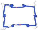 Tinklinio aik&scaron;telės linijos, skirtos salei, 5 cm, mėlynos
