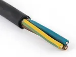 Apvalus elektrinis lankstus (lankstus) kabelis Ow 3x1 Elektrokabel 1m
