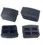 4 vnt. guminių paklojų kopėčių kojoms, patogios, neslystančios, 6 cm x 2,2 cm