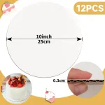 12 vnt. apvalios tortų padėklų, 25 cm, 3 mm storio