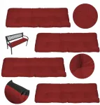 Superkissen24 Sodo pagalvėlių komplektas 120x38, vandeniui atsparios, idealiai tinka suolui, 4 vnt., bordo spalvos