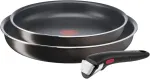 Tefal Ingenio Easy Plus L1509202 keptuvių rinkinys, 24/28 cm, nuimama rankena, sudedamos viena į kitą, neprideganti danga, tinka visoms viryklėms, i&scaron;skyrus indukcines