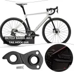 Vgol dviračio priekinio pavarų perjungiklio auselė aliuminio rėmo galinio pavarų perjungiklio pakaba, suderinama su Boardman 650b Pro Fs 2016 2017 Mtr 8.9 2018, su varžtais, juoda