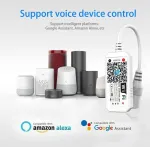 Inextstation Mini Rgb Led juostos valdiklis Dc12-24v su Wifi / valdymas per programėlę, nuotolinio valdymo pultelis, veikiantis su Alexa/google Assistant/ifttt Android/ios visoms 2835 3528 5050 Led juostoms