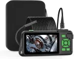 Endoskopinė kamera su ap&scaron;vietimu, ilihome 4.5 colių ips ekranas endoskopas su 5 metrų nuimamu kabeliu 8 mm ip67 vandeniui atspari inspekcinė kamera, 1080p hd vamzdinė kamera su 8 reguliuojamais led