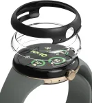 Ringke Slim dėklas Google Pixel Watch 3 41mm (2 vnt.) - Skaidrus ir Matinis Juodas