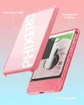 Kietasis diskas 2.5 colių standžiojo disko dėklas, Phixero 6 gbps usb c 3.1 gen 1 įrankių nereikalaujantis i&scaron;orinis ssd dėklas, skirtas 2.5 colio sata ssd ir hdd, kurių auk&scaron;tis 9.5 mm / 7 mm, palaikomas uasp, sata dėklas su usb c 3.1 laidu