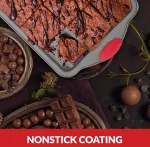 Boxiki Kitchen Premium stačiakampė anglinio plieno torto forma 9 x 13 cm, patvari kepimo forma orkaitės skanėstams ir lak&scaron;tiniams pyragams, netoksi&scaron;ka, be Ptfe ir Pfoa
