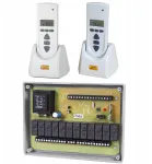Komplektas: St6h valdiklis 6 žaliuzėms + 2x Stx Lcd v.2 pultelis 35 kanalų - Elmes