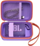 Kompiuterio kolonėlės Dėklas Jbl Go 4/3/2 Bluetooth garsiakalbiui &ndash; Ne&scaron;iojamas, atsparus smūgiams, violetinis