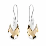 Diamond Sky Jewelry Sidabriniai auskarai moterims DiamondSky &bdquo;Baroque II (Light Colorado Topaz Light Chrome)&bdquo; su Swarovski kristalais