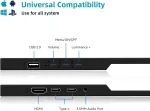 Wstirhy ne&scaron;iojamas jutiklinis monitorius Usb C 14 colių 1920 x 1080p Ips jutiklinis ekranas su garsiakalbiais, Hdmi, Type-c kelioninis i&scaron;orinis monitorius, skirtas Pc ne&scaron;iojamam kompiuteriui XBOX Ps4/5 Switch