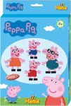 Hama Perlen 7965 Peppa Pig mažas dovanų rinkinys su apytiksliai 2000 spalvotų Midi karoliukų, kurių skersmuo 5 mm, smeigtukų plok&scaron;telė, įskaitant lyginimo popierių, kūrybinės rankdarbių pramogos jauniems ir seniems