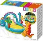 Pripučiamas žaidimų baseinas Intex vandens parkas su čiuožykla dinozauras 302x229