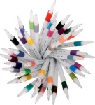 Uni Mitsubishi Pencil Uni-ball Emott Uni Mitsubishi Pie&scaron;tukas - pie&scaron;tukinė su 40 flomasterių - ra&scaron;ymas, pie&scaron;imas, braižymas su stiliumi - plonas galiukas 0,4 mm - 40 spalvų