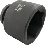 C45061 - smūginis galvutė - atsuktuvas - trumpas - 3/4 x 46 mm - smūginiam veržliarakčiui / rankiniam terk&scaron;liniam raktui / pneumatiniam - cilindro korpusas - &scaron;e&scaron;iakampis / 6 &scaron;e&scaron;iakampė galvutė - pagamintas i&scaron; Cr-mo plieno - juodas