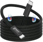 Usb 4 kabelis 240 w, 2 m magnetinis usb c kabelis, palaiko 8k @ 60 hz, 4k @ 144 hz ekraną, 40 gbps duomenų perdavimas, usb c į usb c kabelis, skirtas phone 15pro/15promax, mac_books, usb c hub dokas