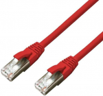MicroConnect CAT6A S / FTP 15m raudonasis LSZH