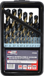 Grąžtas AW-Tools AWTOOLS GRĄŽAS METALAS HSS M2 KPL. 25 vnt. / 1,0-13,0 mm / PREMIUM