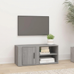 TV staliukas Televizoriaus spintelė, pilka ąžuolo, 80x31,5x36cm, mediena