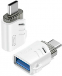 XO adapter NB256B OTG USB - USB-C baltas