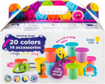 Natūralaus plastilino modelino rinkinys Fantazijų puok&scaron;tė Genio Kids 20 spalvų