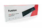 Fusion Accessories "Fusion K05" klaviatūra USB juoda (ENG | RUS)