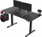 Ultradesk V2 lygis Juodas 140 cmx68 cm