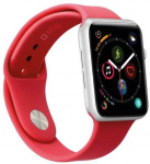 SBS silikoninis laikrodžio dirželis, skirtas &bdquo;Apple Watch 38/40/41 mm&ldquo;. Raudonas.