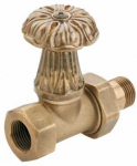 Stright valve ARTISTIC 1/2`. bronze