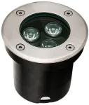 3,2W LED įleidžiamas į žemę &scaron;viestuvas LOTUS, sidabro sp., 3100K, 4186800