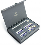Parker Ingenuity Mėlyna GT Plunksnakočio + Ra&scaron;iklio rinkinys 2182009 + 2182011 dovanų dėžutėje