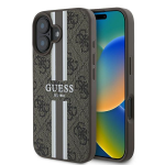 Guess 4G Printed Stripes MagSafe Apple iPhone 16 Plus - dėklas telefonui rudos spalvos